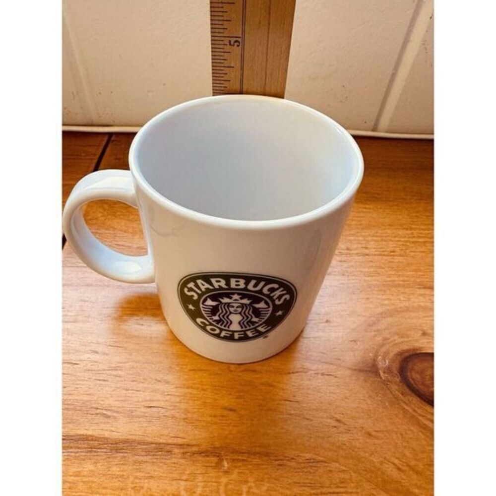 Starbucks‎ Coffee Co.  1999 Large Green Logo Large White Coffee Cup Mug 15oz - Picture 10 of 10